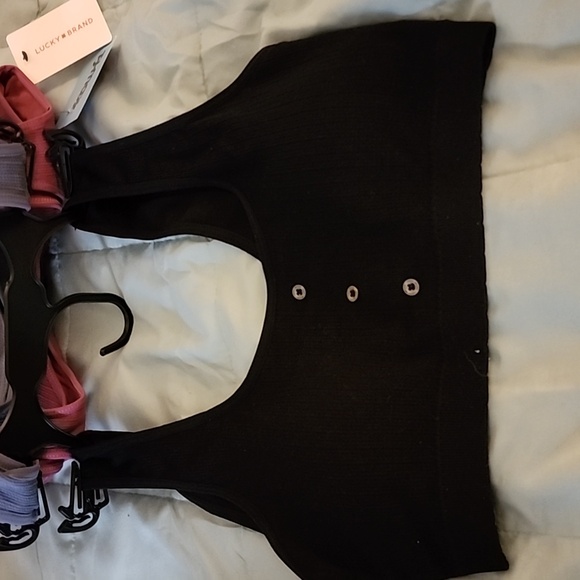 Lucky Brand 1 size large, 3 pack black, blue, and maroon - Picture 3 of 4